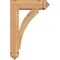 Ekena Millwork Thorton Arts and Crafts Smooth Bracket w/ Offset Brace, Western Red Cedar, 5 1/2"W x 16"D x 24"H BKT0604X16X24THR03SWR - alternate 4